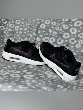 Nike Air Max SC Black Leopard Print Sneakers - Women’s Size 9